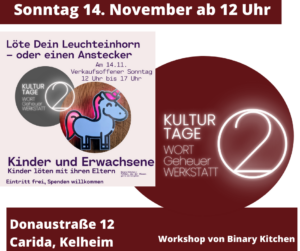 Löt ein Einhorn Workshop Löten Binary Kitchen