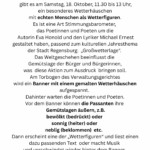 Poetisches Wetterhäuschen Poetisches Wetterhäuschen Haidplatz